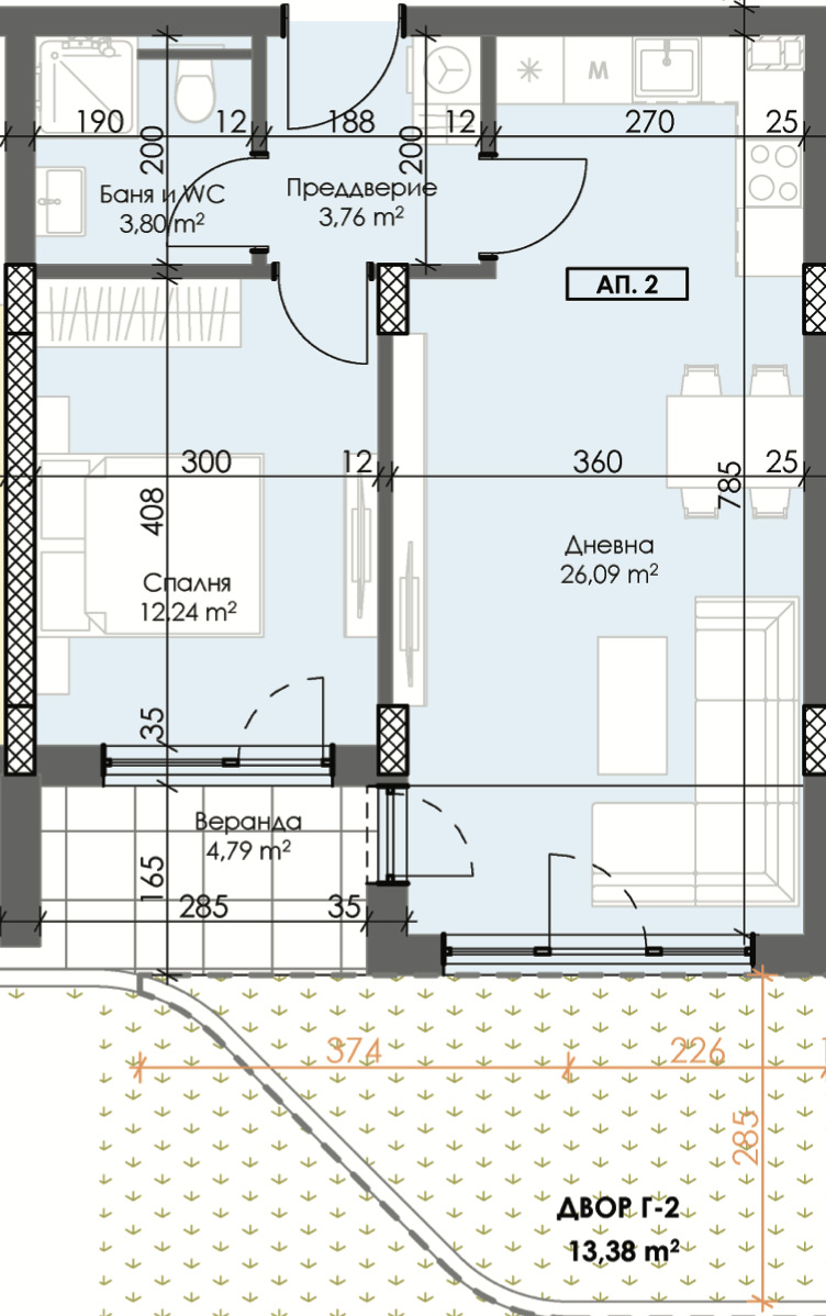 À vendre  1 chambre Plovdiv , Trakiya , 77 m² | 91030265