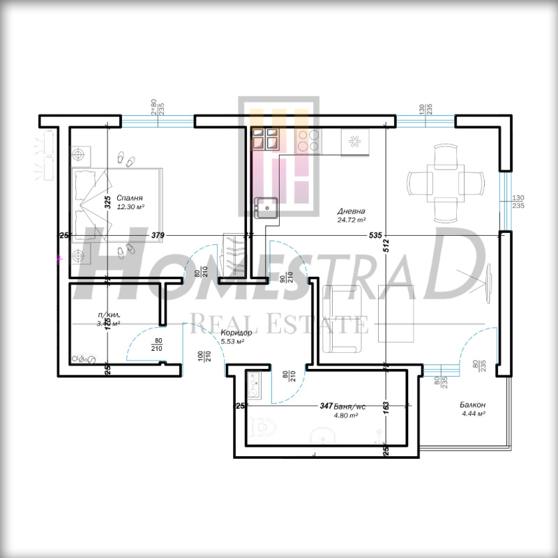 En venta  1 dormitorio Varna , Izgrev , 71 metros cuadrados | 35858067