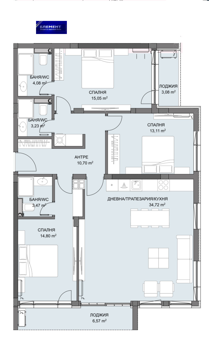 Продава 4-СТАЕН, гр. Пловдив, Христо Смирненски, снимка 14 - Aпартаменти - 44716502