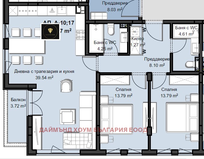 Продава 3-СТАЕН, гр. Пловдив, Христо Смирненски, снимка 2 - Aпартаменти - 48800420