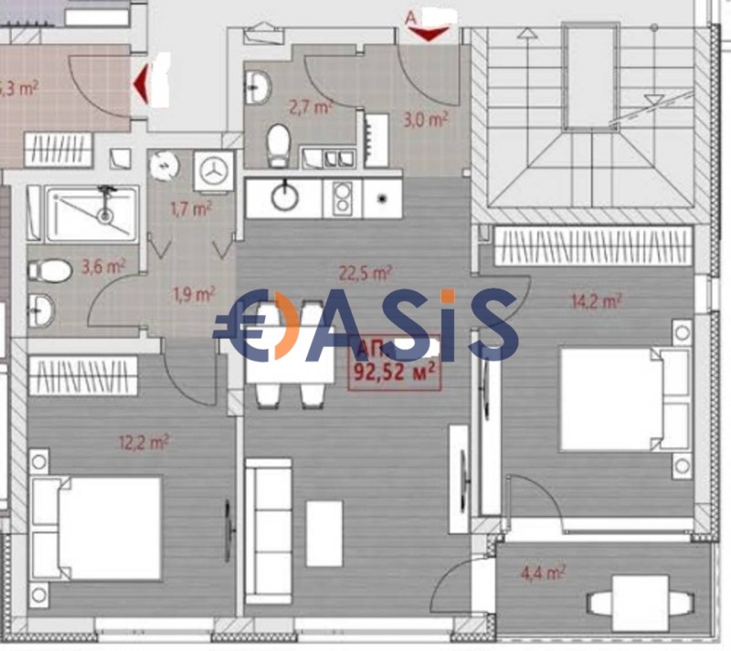 Продава 3-СТАЕН, гр. Несебър, област Бургас, снимка 5 - Aпартаменти - 48610175