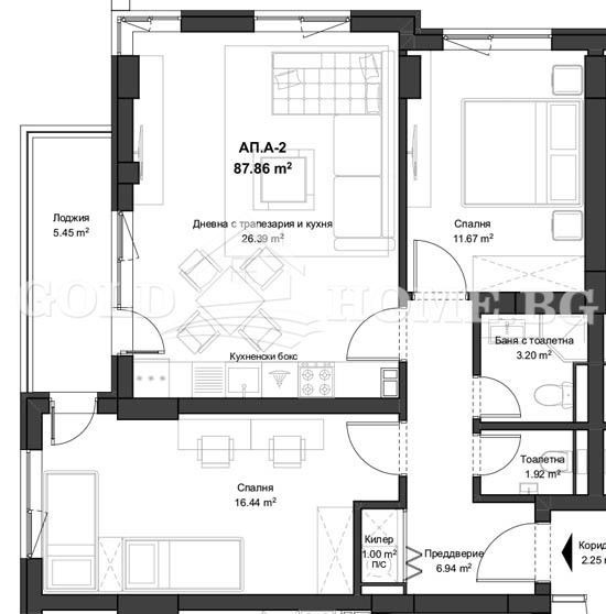 De vânzare  2 dormitoare Plovdiv , Ciuciuc Parij , 95 mp | 30372206 - imagine [4]