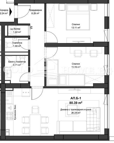 De vânzare  2 dormitoare Plovdiv , Ciuciuc Parij , 95 mp | 30372206 - imagine [2]