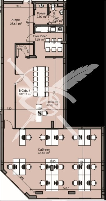 À vendre  Bureau Bourgas , Izgrev , 182 m² | 57221879 - image [2]