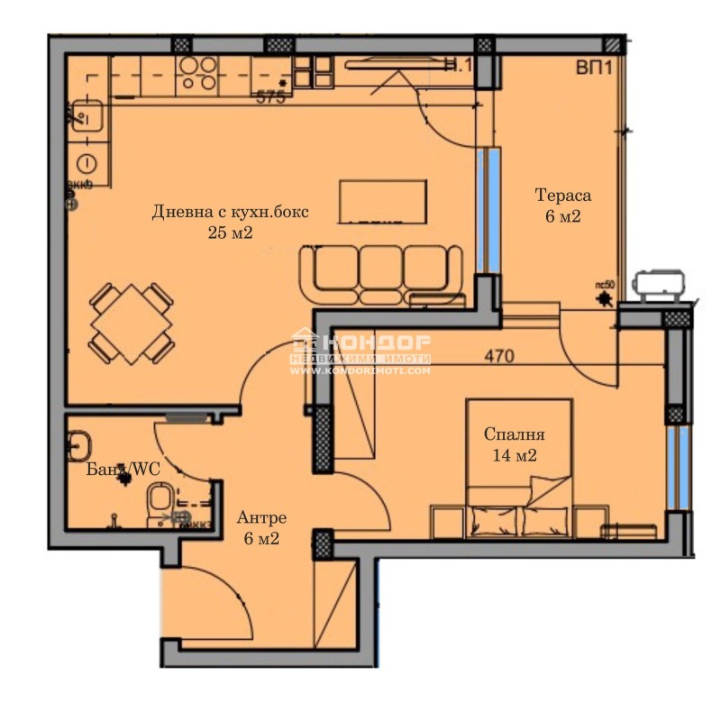 Продава 2-СТАЕН, гр. Пловдив, Христо Смирненски, снимка 2 - Апартаменти - 52316328