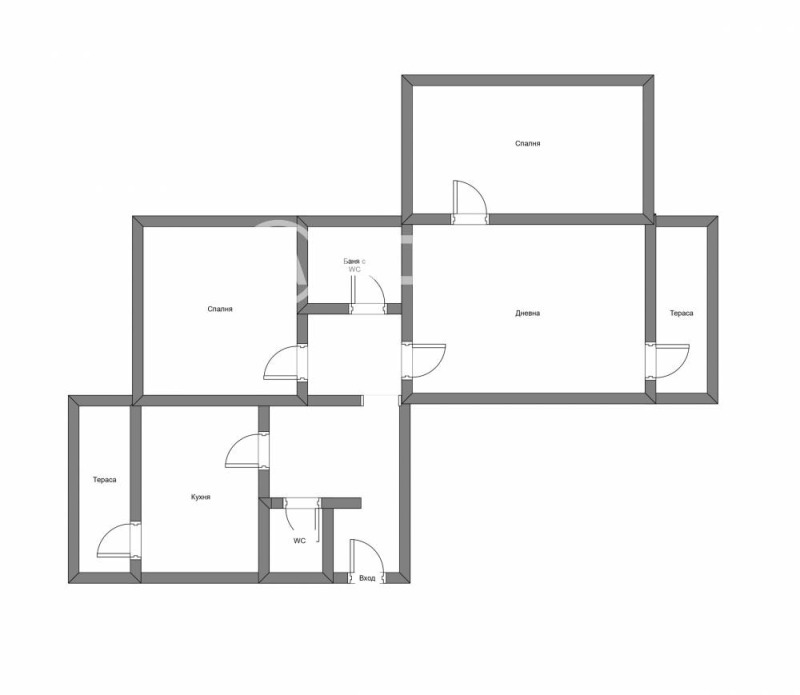 Till salu  2 sovrum Sofia , Oboristje , 77 kvm | 56193069 - bild [4]