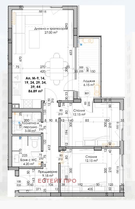 Продава 3-СТАЕН, гр. Пловдив, Южен, снимка 2 - Aпартаменти - 48680370