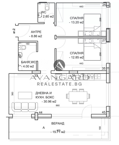 For Sale  2 bedroom Plovdiv , Tsentar , 95 sq.m | 49752502 - image [2]