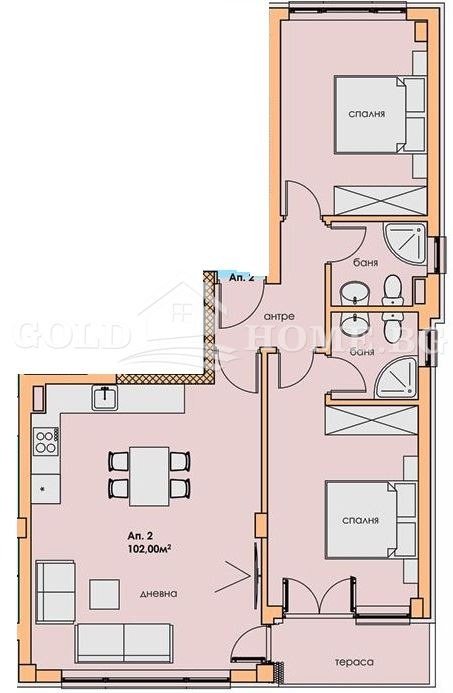 For Sale  2 bedroom Plovdiv , Sadiyski , 102 sq.m | 41459089 - image [2]