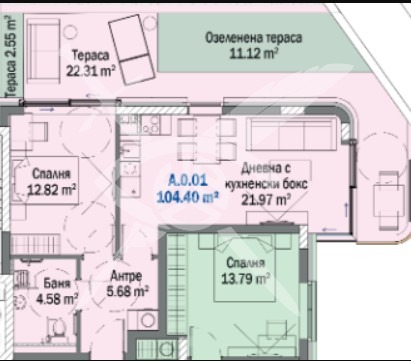 Продаја  1 спаваћа соба регион Бургас , Китен , 104 м2 | 64903457