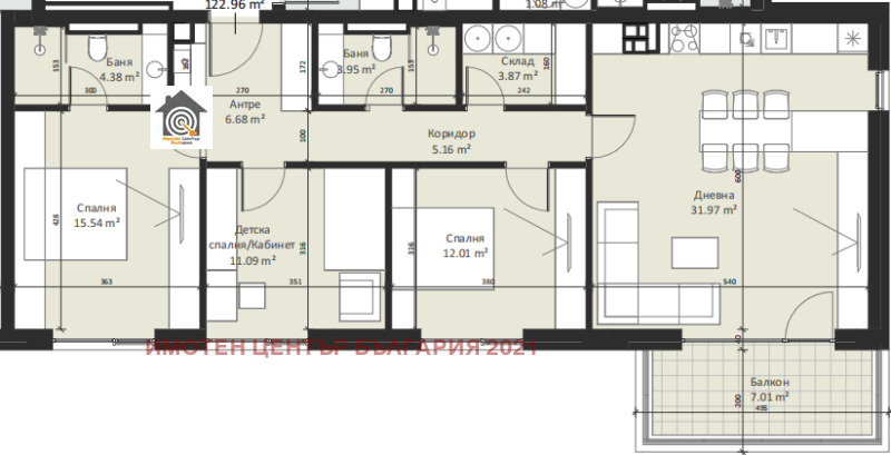 Продаја  3 спаваће собе Софија , Малинова долина , 145 м2 | 41458428 - слика [7]