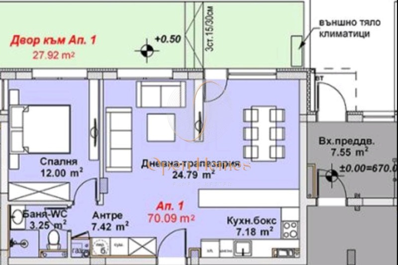 Til salgs  1 soverom Sofia , Bojana , 98 kvm | 32484261