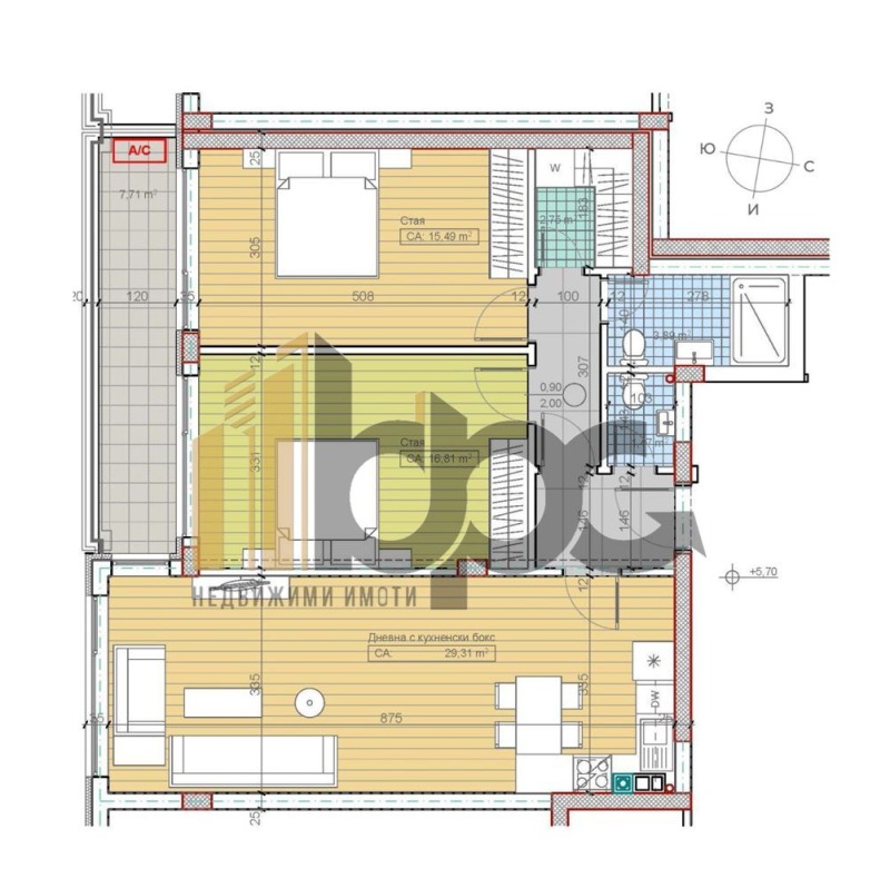In vendita  2 camere da letto Sofia , Boiana , 118 mq | 95270367 - Immagine [4]