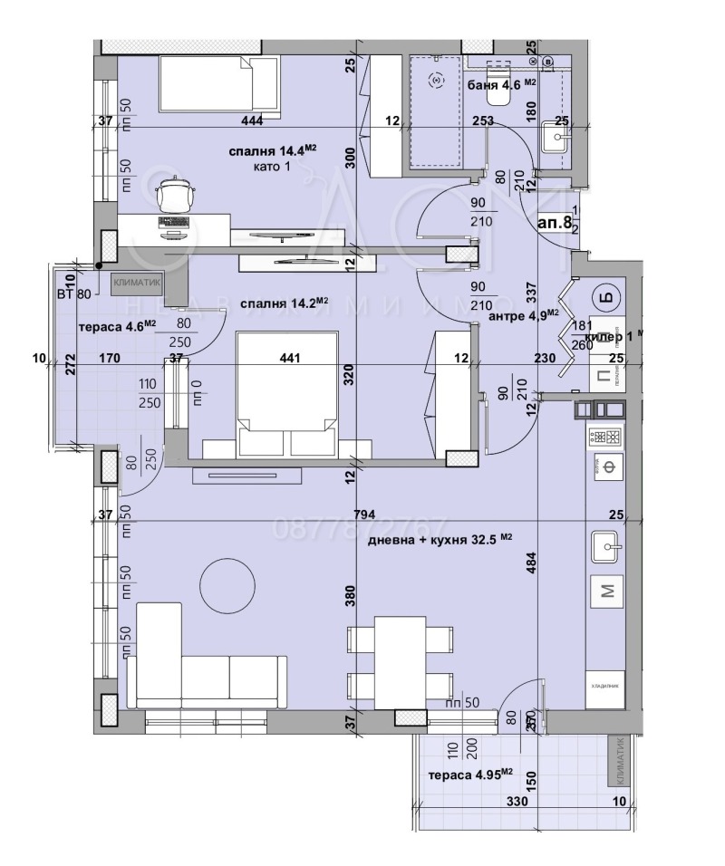 For Sale  2 bedroom Stara Zagora , Kazanski , 112 sq.m | 20888214 - image [2]