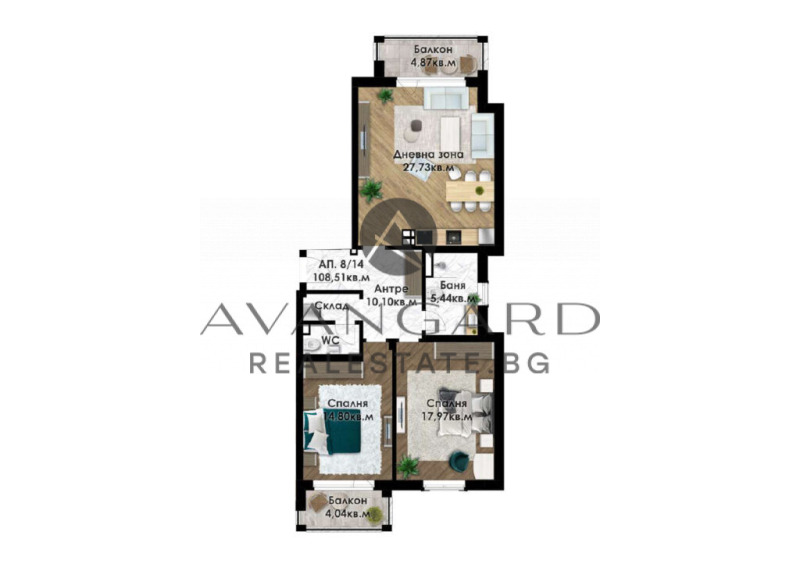 Продается  2 спальни Пловдив , Беломорски , 121 кв.м | 37776704 - изображение [12]