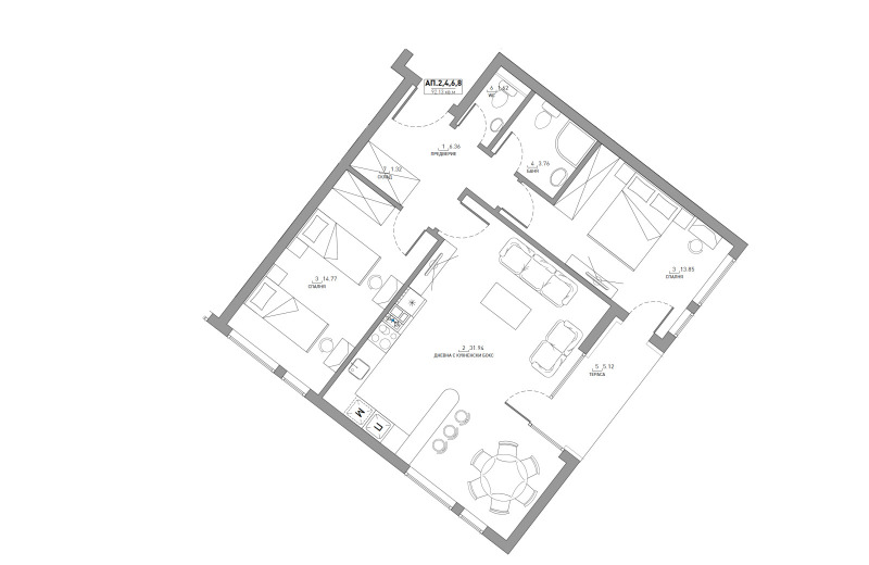 Продава 3-СТАЕН, гр. София, Дървеница, снимка 15 - Aпартаменти - 48889375