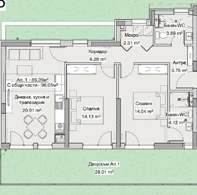 Zu verkaufen  2 Schlafzimmer Sofia , Karpuziza , 88 qm | 69380151