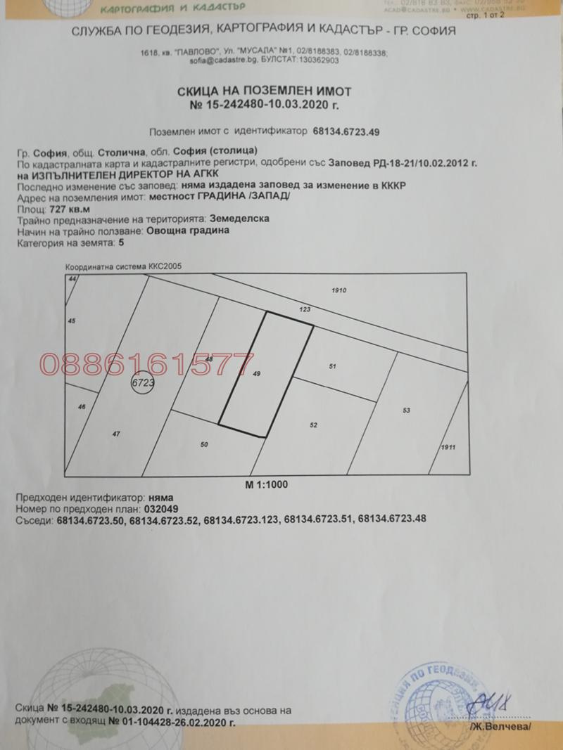 Продава ПАРЦЕЛ, гр. София, Горубляне, снимка 10 - Парцели - 52800358