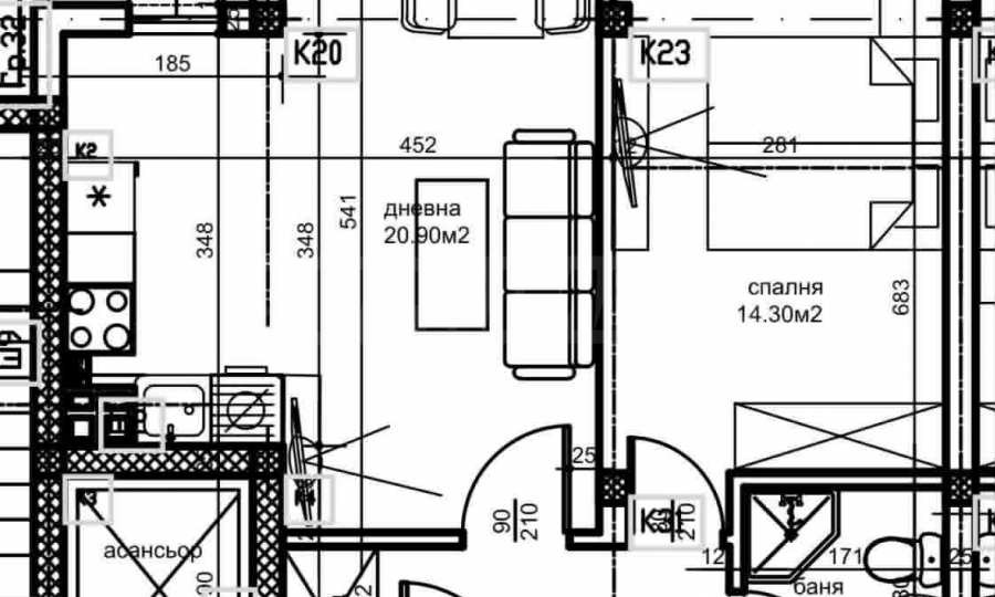 Продава 2-СТАЕН, гр. Пловдив, Остромила, снимка 2 - Апартаменти - 53621674