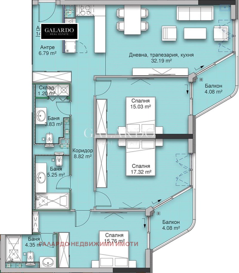 Продава 4-СТАЕН, гр. София, Кръстова вада, снимка 12 - Апартаменти - 52331784