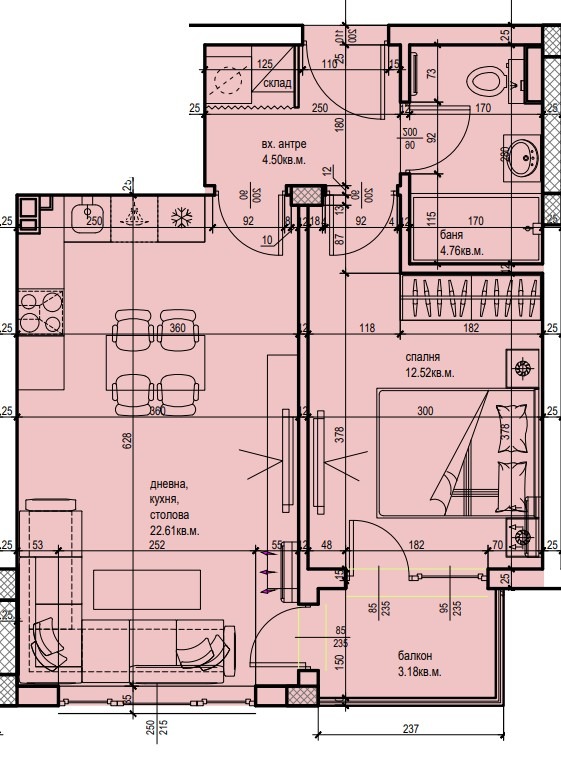 Продава  2-стаен град Пловдив , Въстанически , 69 кв.м | 73857066