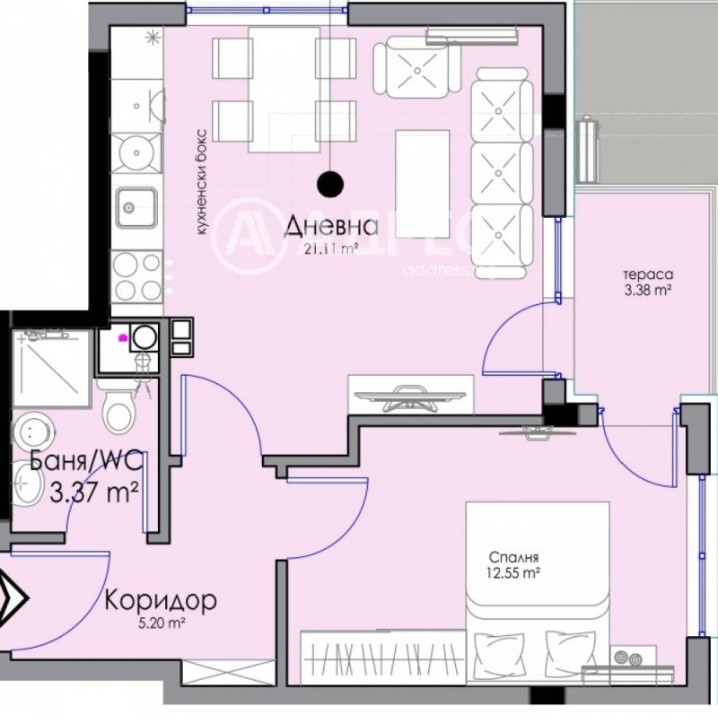 En venta  1 dormitorio Burgas , Sarafovo , 103 metros cuadrados | 51278826 - imagen [4]