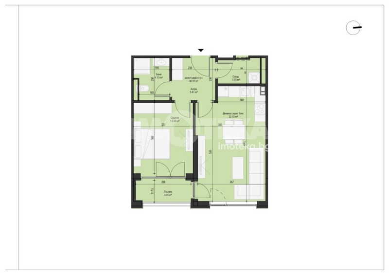 Zu verkaufen  1 Schlafzimmer Sofia , Mladost 4 , 73 qm | 84624866 - Bild [2]