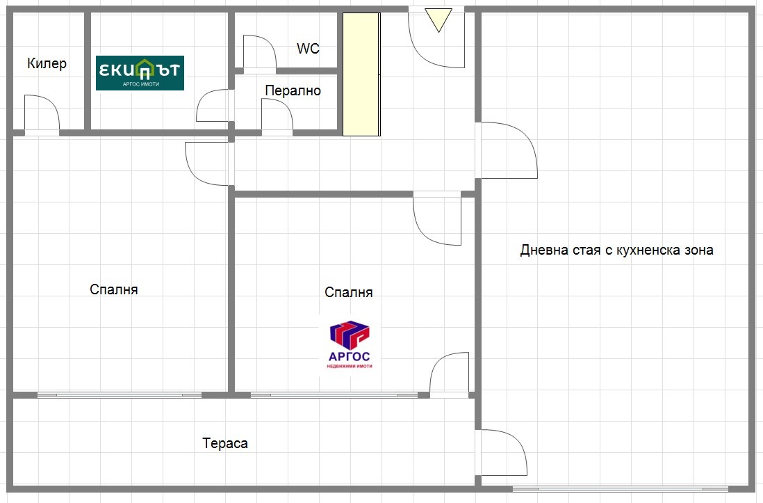 Продава 3-СТАЕН, гр. Варна, Лятно кино Тракия, снимка 2 - Апартаменти - 53689935