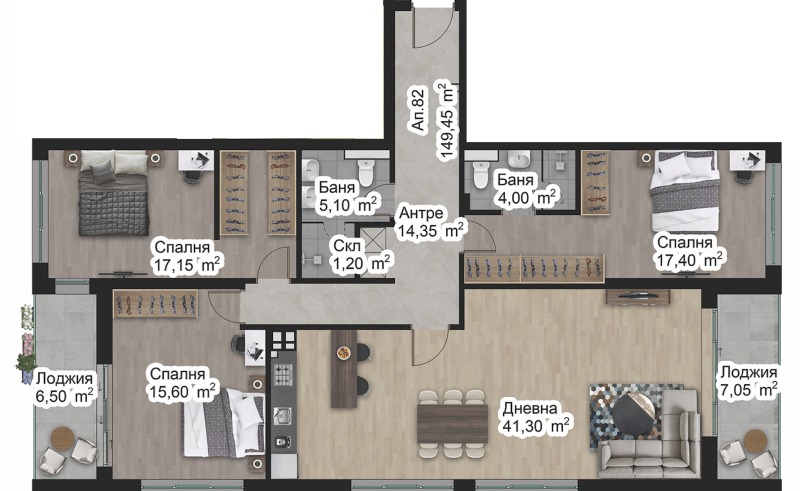 In vendita  1 camera da letto Plovdiv , Zapaden , 174 mq | 16328125 - Immagine [2]