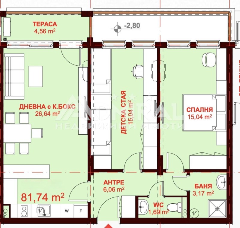 Til salg  2 soveværelser region Burgas , Sveti Vlas , 104 kvm | 82604020 - billede [3]