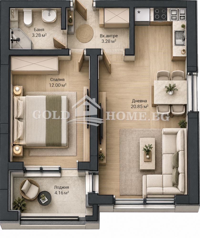 Продава 2-СТАЕН, гр. Пловдив, Христо Смирненски, снимка 3 - Апартаменти - 55728043