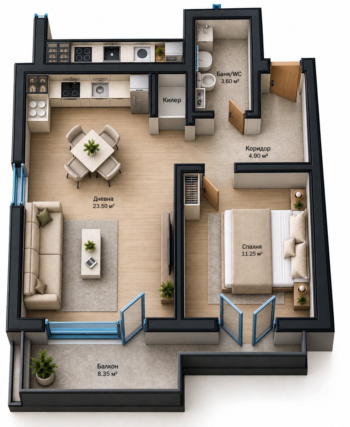 Продава 2-СТАЕН, гр. Варна, Възраждане 3, снимка 3 - Апартаменти - 56168921