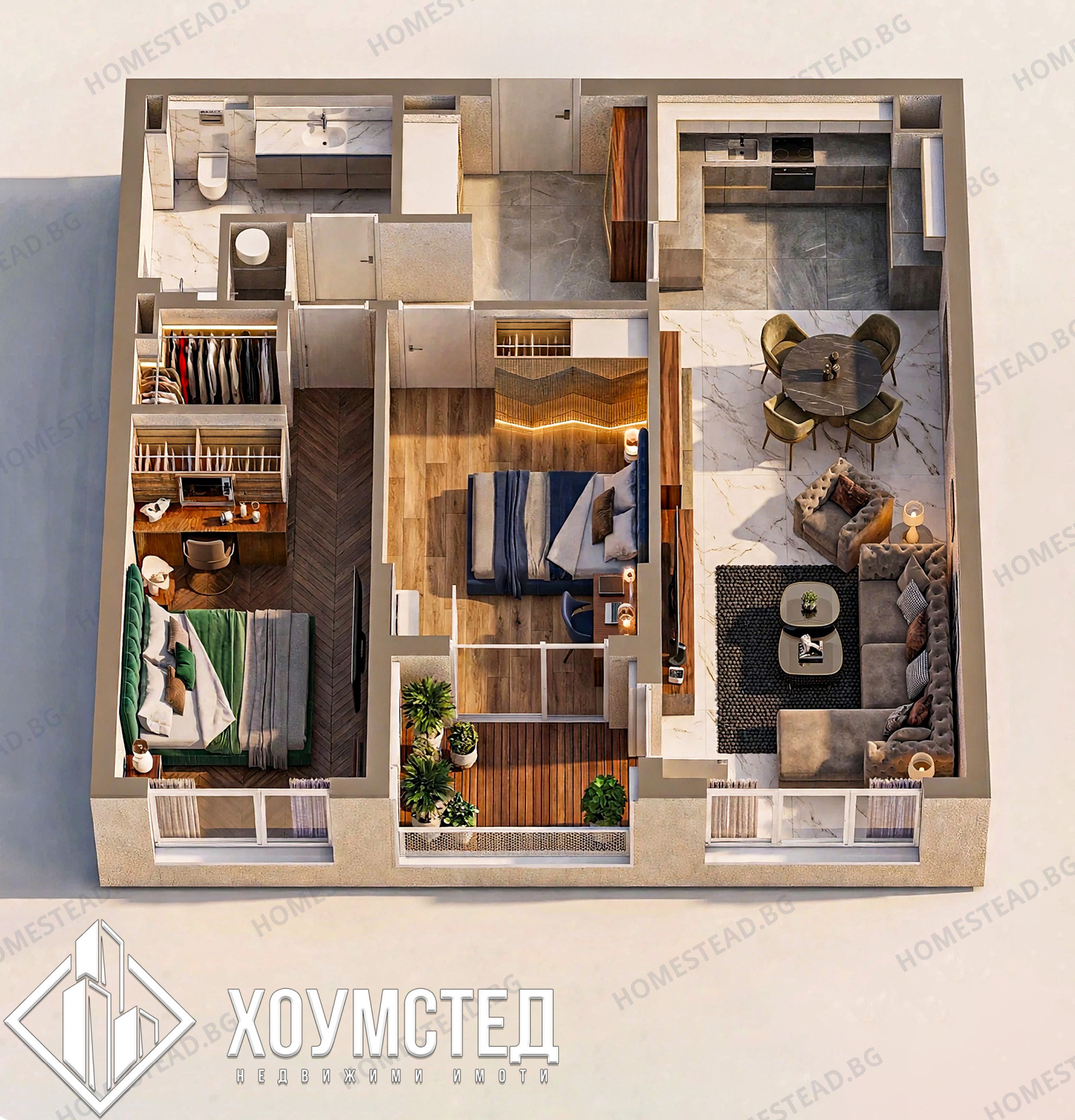 Продава 3-СТАЕН, гр. София, Малинова долина, снимка 3 - Апартаменти - 55775930