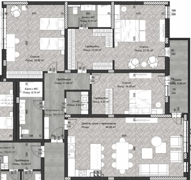 Продава 4-СТАЕН, гр. София, Център, снимка 3 - Апартаменти - 52392244