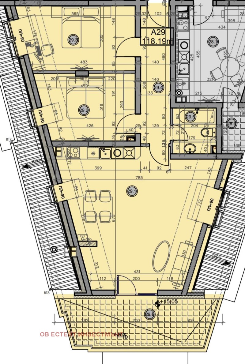 Продава 3-СТАЕН, гр. София, Овча купел, снимка 9 - Aпартаменти - 49483022