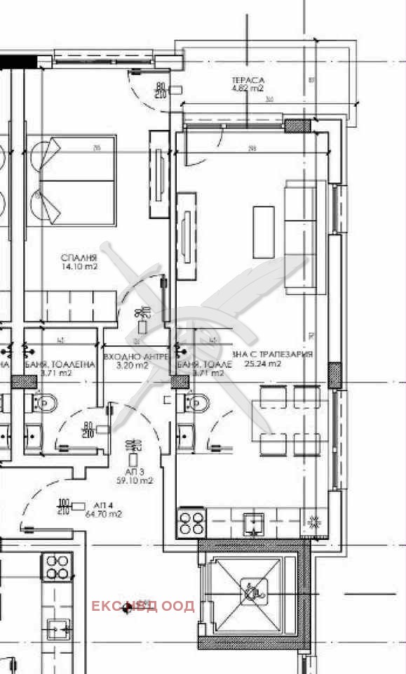 En venta  1 dormitorio Plovdiv , Belomorski , 66 metros cuadrados | 75013321 - imagen [2]