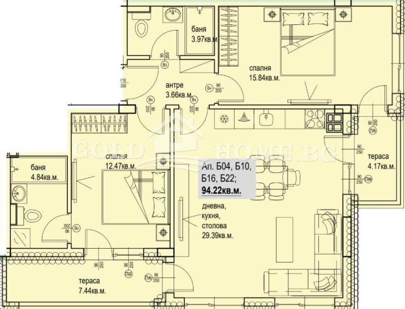 Продава  3-стаен град Пловдив , Кършияка , 95 кв.м | 97481024 - изображение [4]