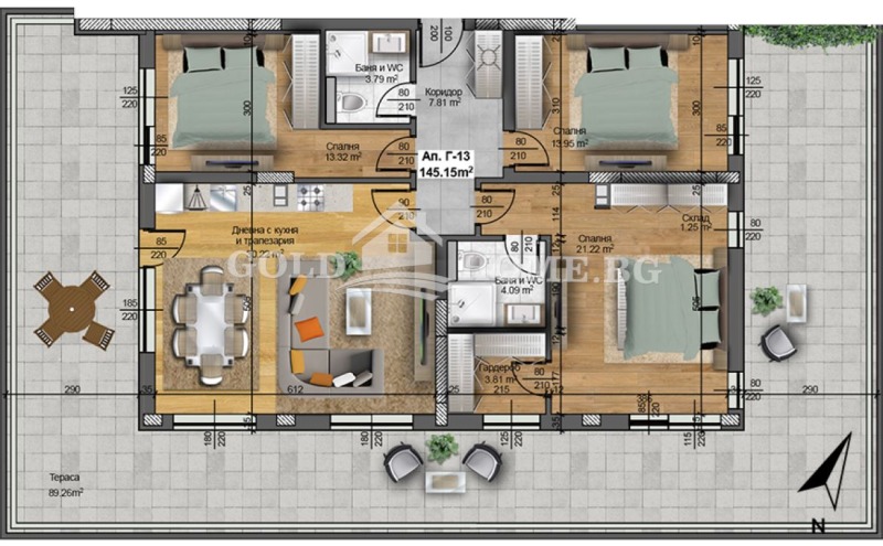 Продава 4-СТАЕН, гр. Пловдив, Христо Смирненски, снимка 2 - Апартаменти - 52720124
