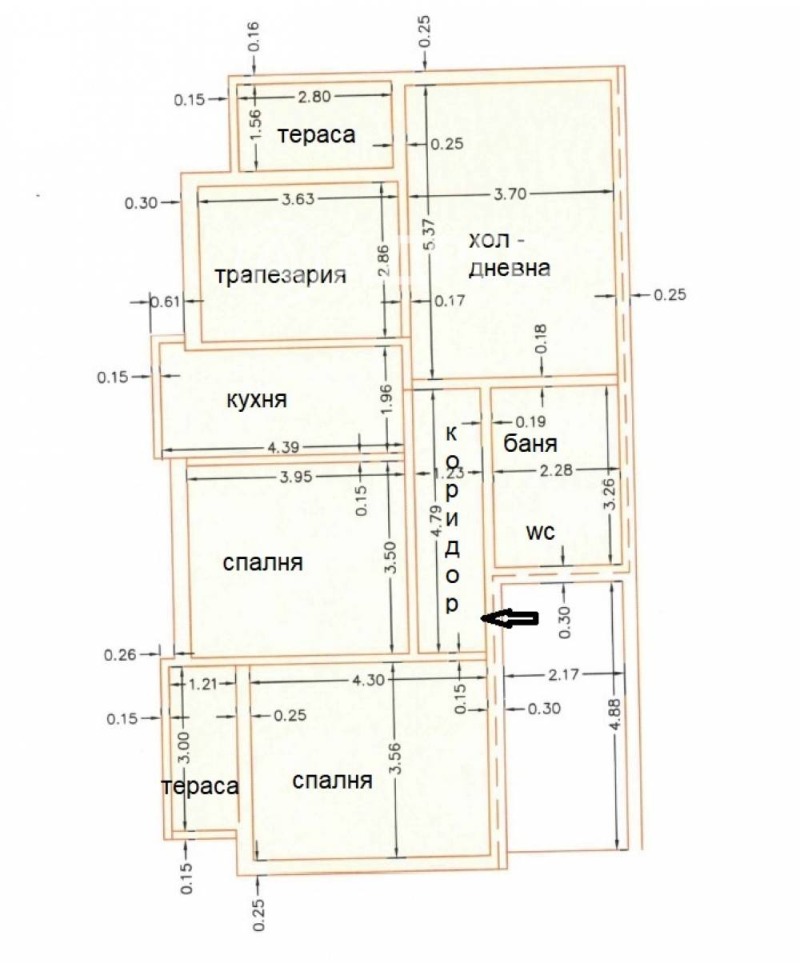 Satılık  3+ yatak odası Burgas , Centar , 105 metrekare | 18742553 - görüntü [4]