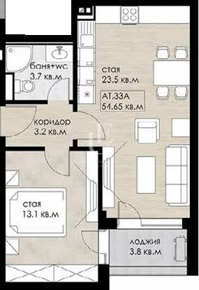 Продава 2-СТАЕН, гр. София, Дружба 2, снимка 8 - Апартаменти - 54709678