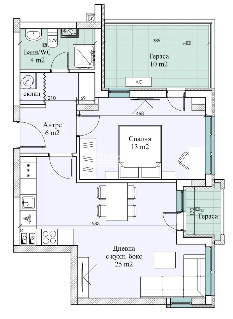 À vendre  1 chambre Plovdiv , Vastanitcheski , 94 m² | 60047460 - image [4]