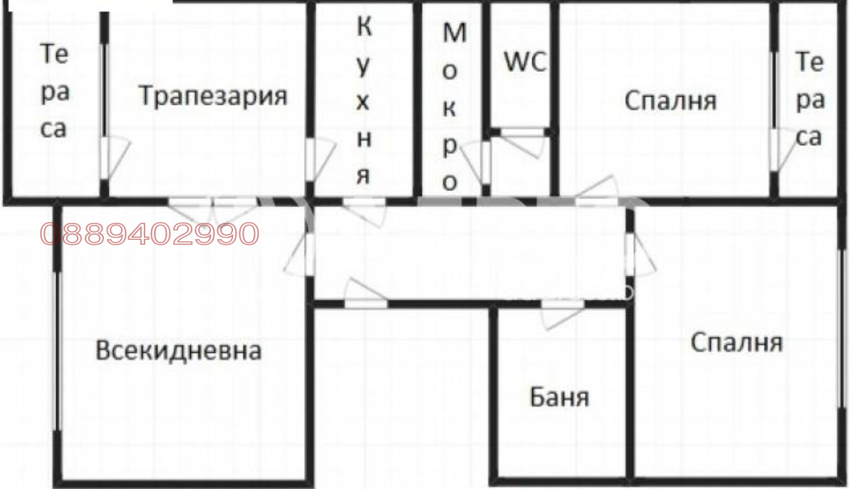 Продава 3-СТАЕН, гр. Бургас, Славейков, снимка 2 - Апартаменти - 54409788