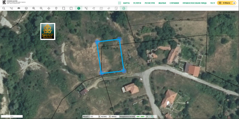 Продава ПАРЦЕЛ в област Кърджали, с. Черноочене - 640 кв.м / 25 000 € » 48 895.75 лв., ШАРП МГ