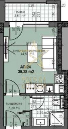 Продава 1-СТАЕН, гр. Пловдив, Тракия, снимка 3 - Aпартаменти - 46624422