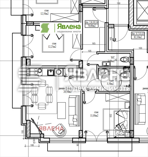 Na prodej  2 ložnice Sofia , Levski , 91 m2 | 58745423 - obraz [2]