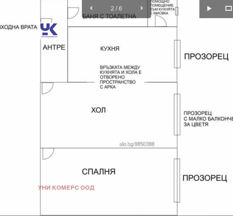 Продава 2-СТАЕН, гр. София, Бъкстон, снимка 3 - Aпартаменти - 48674347