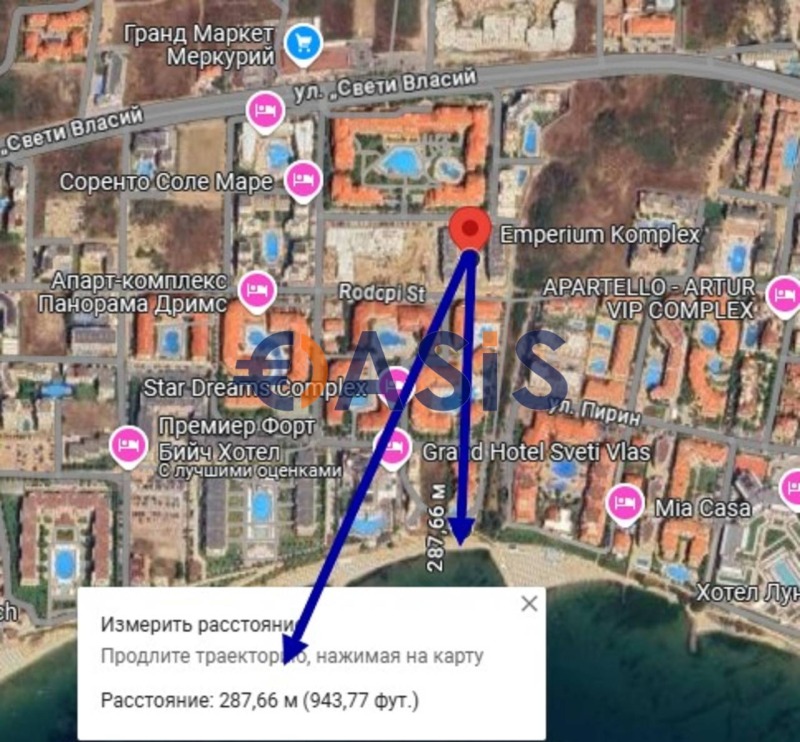 Продава 3-СТАЕН, гр. Свети Влас, област Бургас, снимка 11 - Апартаменти - 52579604