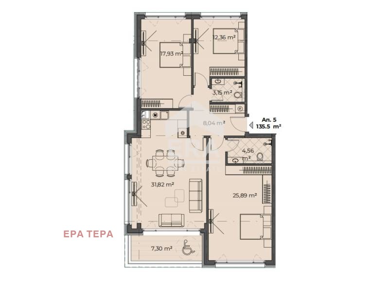 Продава 4-СТАЕН, гр. София, с. Бистрица, снимка 3 - Апартаменти - 54408112