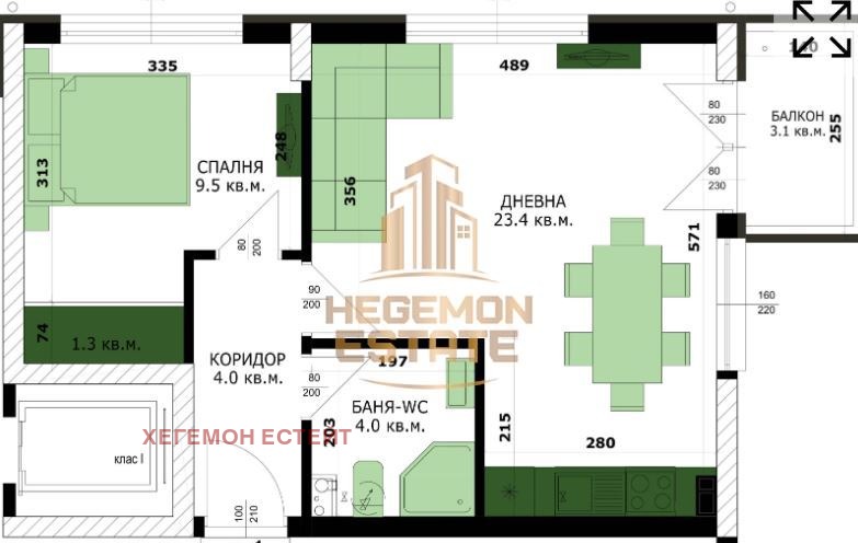 Na prodej  1 ložnice Varna , Kajsieva gradina , 60 m2 | 35384788