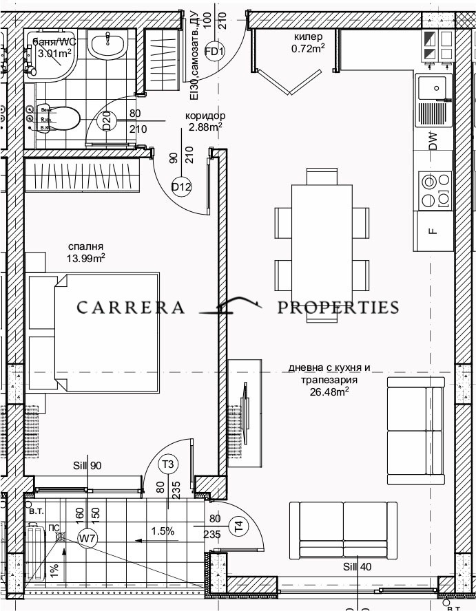 Продается  1 спальня Варна , Владислав Варненчик 1 , 66 кв.м | 31823132
